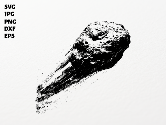 Cosmic Asteroid SVG for Cricut - A Graphic Design Asset for Crafts