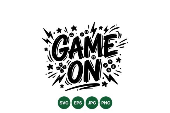 Game on Gaming Typography SVG for Local Business Branding