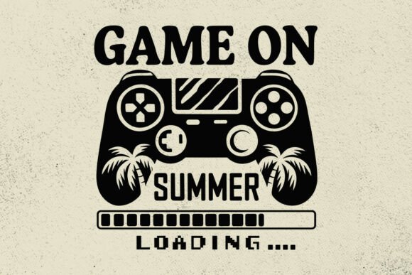 Game On Summer Svg for Embroidery Projects
