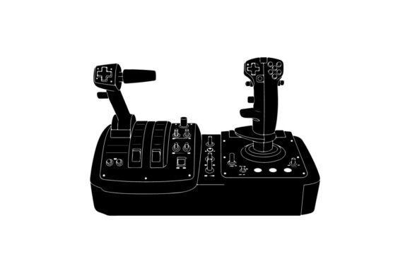 Gaming Control Panel Vector Illustration for Graphics and Illustrations