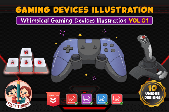 Gaming Devices Illustration Vol 01 Graphics Review