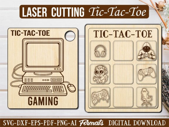 Gaming Pc Mouse Tic Tac Toe Puzzle Game