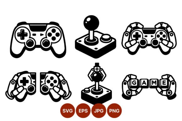 Robot Hands Holding Gaming Controllers - A Graphic Design Asset for Local Brands