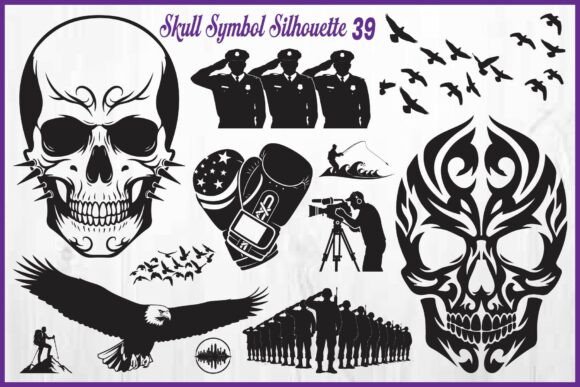 Skull Symbol Silhouette Icons Review