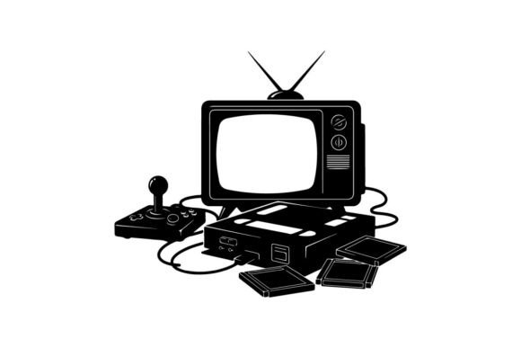 Vintage Television with Retro Gaming Con