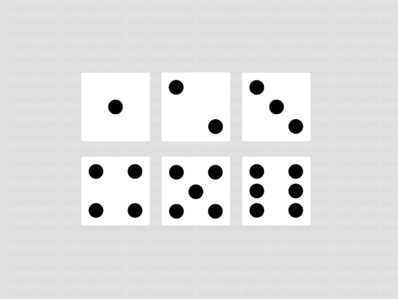 White Dice Set SVG for Crafts and Graphics